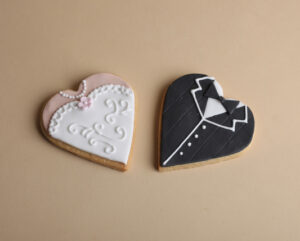 Bride and Groom cookies