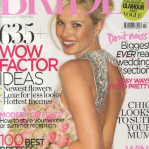 Brides magazine July August 2010