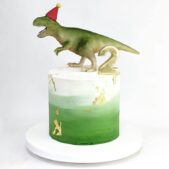 dinosaur birthday cake – Trex party hat