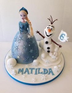Elsa and Olaf birthday cake
