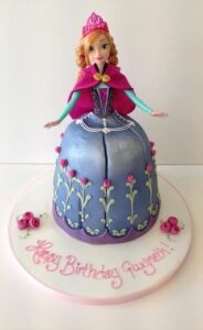 Anna Frozen birthday cake