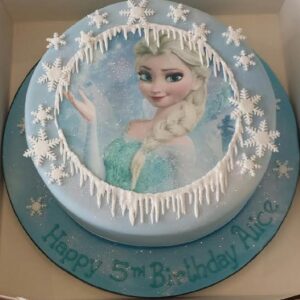 Frozen Elsa birthday cake