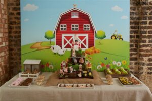 Farm themed dessert table