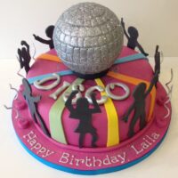Disco birthday cake disco party cake