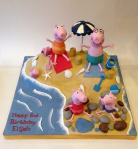 Peppa pig birthday cake