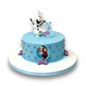 Frozen Olaf themed birthday cake