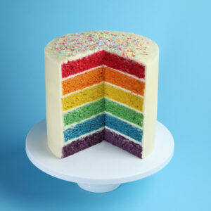 Rainbow patisserie cake