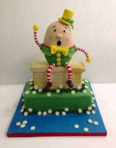 Humpty dumpty birthday cake