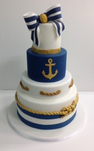 Nautical wedding cake