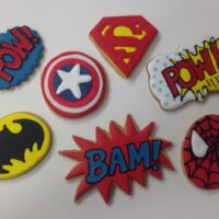 Superhero cookies
