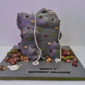 Rock climbing birthday cake