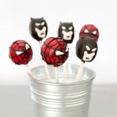 superhero cake pops