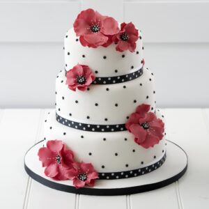 wedding-cake-red-poppies (2)