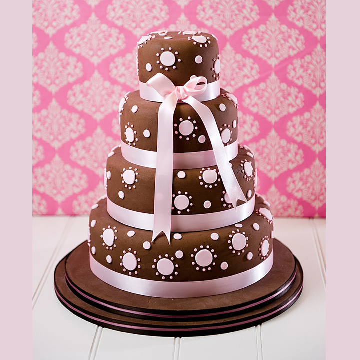 Chocolate wedding cake